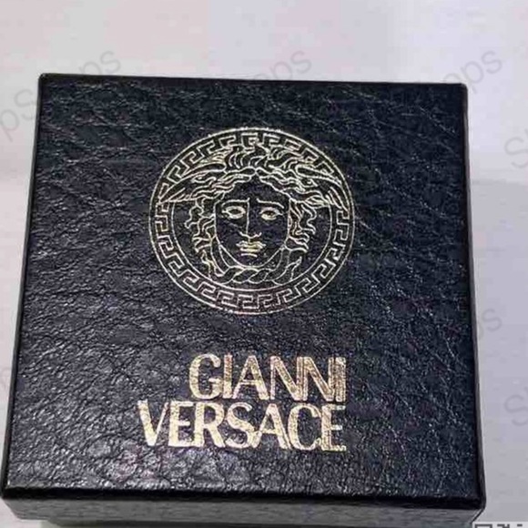 Vintage Authentic Gianni Versace Earring Made in Italy Bag& Box 404236 - Picture 8 of 11